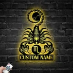 Spiritual Religious Metal Sign Personalized Horoscope Name 1
