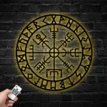 Spiritual Religious Metal Sign Viking Compass 1