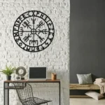 Spiritual Religious Metal Sign Viking Compass 1