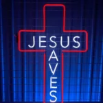 Spiritual Religious Neon Sign Christmas Jesus Save Cross Led 1