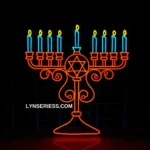 Spiritual Religious Neon Sign Hanukkah 1