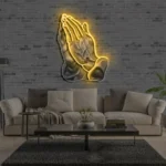Spiritual Religious Neon Sign Pray For Me 1