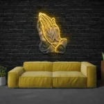 Spiritual Religious Neon Sign Pray For Me 1