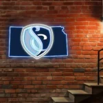 Sporting Kansas City Neon Sign Fc Kansas State Map 1