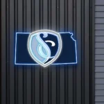Sporting Kansas City Neon Sign Fc Kansas State Map 1