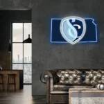 Sporting Kansas City Neon Sign Fc Kansas State Map 1