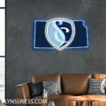 Sporting Kansas City Neon Sign Fc Kansas State Map 1