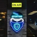 Sporting Kansas City Neon Sign Fc Skull 1