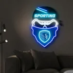 Sporting Kansas City Neon Sign Fc Skull 1