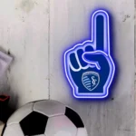 Sporting Kansas City Neon Sign Mls Fc Foam Finger 1