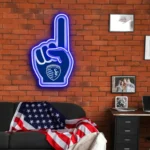 Sporting Kansas City Neon Sign Mls Fc Foam Finger 1