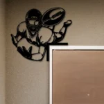 Sports Metal Sign American Football Player 1