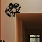 Sports Metal Sign American Football Player 1