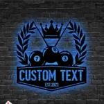 Sports Metal Sign Artistic Billiards 1