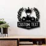 Sports Metal Sign Artistic Billiards 1