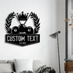 Sports Metal Sign Artistic Billiards 1