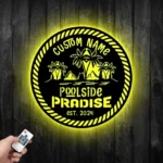 Sports Metal Sign Artistic Poolside 1