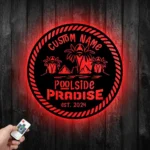 Sports Metal Sign Artistic Poolside 1