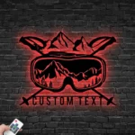 Sports Metal Sign Artistic Snowboarding 1