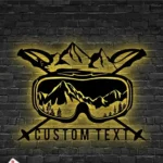 Sports Metal Sign Artistic Snowboarding 1