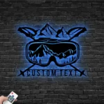 Sports Metal Sign Artistic Snowboarding 1