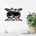 Sports Metal Sign Artistic Snowboarding 1