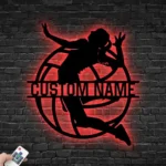 Sports Metal Sign Artistic Volleyball 1