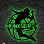 Sports Metal Sign Artistic Volleyball 1