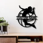 Sports Metal Sign Artistic Volleyball 1