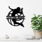 Sports Metal Sign Artistic Volleyball 1