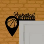 Sports Metal Sign Basketball 1