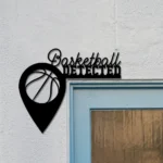 Sports Metal Sign Basketball 1