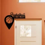 Sports Metal Sign Basketball 1