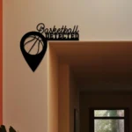 Sports Metal Sign Basketball 1
