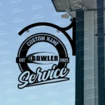 Sports Metal Sign Bespoke Logo Bowler Metal Hanging Sign Car Garage Decor 1