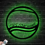 Sports Metal Sign Custom Ball Tennis 1