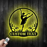 Sports Metal Sign Custom Ballerina 1
