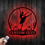 Sports Metal Sign Custom Ballerina 1