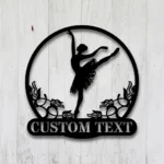 Sports Metal Sign Custom Ballerina 1
