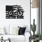 Sports Metal Sign Custom Bmx Bike Us Flag 1
