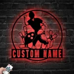 Sports Metal Sign Custom Bowling Alley 1