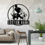 Sports Metal Sign Custom Bowling Alley 1
