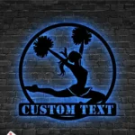 Sports Metal Sign Custom Cheerleader 1