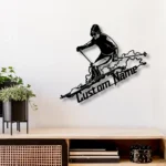 Sports Metal Sign Custom Downhill Skier 1