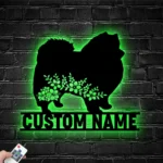 Sports Metal Sign Custom Floral American Eskimo 1