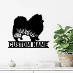 Sports Metal Sign Custom Floral American Eskimo 1