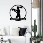 Sports Metal Sign Custom Girl Boxing 1
