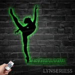 Sports Metal Sign Custom Girl Modern Dance 1