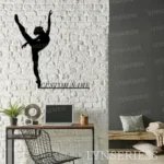 Sports Metal Sign Custom Girl Modern Dance 1