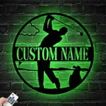 Sports Metal Sign Custom Golfing 1